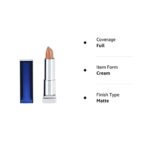 Maybelline New York Color Sensational Nude Lipstick Matte Lipstick, Nude Thrill, 0.15 Ounce (Pack of 1) - Image 10