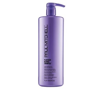 Paul Mitchell Platinum Blonde Purple Shampoo, Cools Brassiness, Eliminates Warmth, For Color-Treated Hair + Naturally Light Hair Colors, 33. 8 fl. oz.