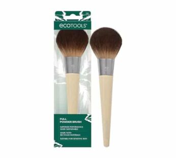 EcoTools Full Powder Brush, Fluffy Makeup Brush For Loose & Pressed Powder, Best For Setting Makeup, Large Brush Head With Soft, Synthetic Bristles, Eco-Friendly & Cruelty-Free, 1 Count