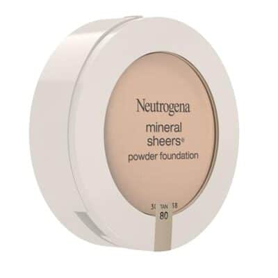 Neutrogena Mineral Sheers Compact Powder Foundation, Lightweight & Oil-Free Mineral Foundation, Fragrance-Free, Tan 80,.34 oz (Pack of 2) - Image 7