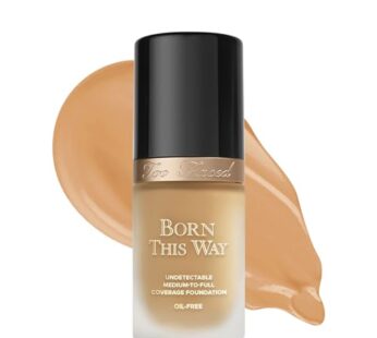 Too Faced Born This Way Natural Finish Longwear Liquid Foundation, Sand, 1.01 Fl Oz