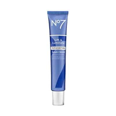 No7 Lift & Luminate Triple Action Face Serum - Collagen Peptide Anti Wrinkle + Brightening Emblica & Vitamin C Serum + Pro Retinol Skin Firming Hyaluronic Acid & Hibiscus (50ml)