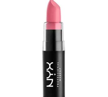 NYX PROFESSIONAL MAKEUP Matte Lipstick – Audrey (Mid-Tone Blue Pink)