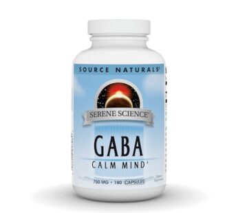 Source Naturals Serene Science GABA, for a Calm Mind, 750mg – 180 Capsules