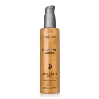 L'ANZA Healing Volume Zero Weight Gel, Extra Hold Hair Gel Dramatically Boosts Shine, Volume, and Thickness of Fine Flat Hair, And Styling Gel For Edge Control, Braiding & Hair Styling (6.8 Fl Oz)