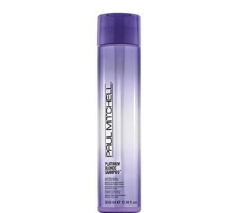 Paul Mitchell Platinum Blonde Purple Shampoo, Cools Brassiness, Eliminates Warmth, For Color-Treated Hair + Naturally Light Hair Colors, 10.14 fl. oz.