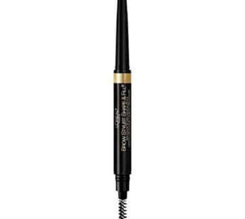 L’Oreal Paris Brow Stylist Shape & Fill Mechanical Eye Brow Makeup Pencil, Brunette, 0.008 oz.