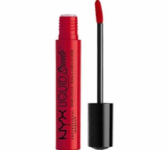 NYX PROFESSIONAL MAKEUP Liquid Suede Cream Lipstick – Kitten Heels (Bright Red)