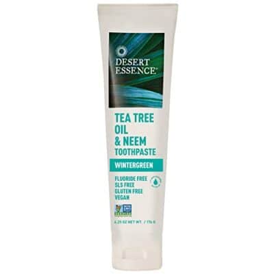 Desert Essence Natural Tea Tree Oil and Neem Toothpaste, 176g (6.25 OZ)