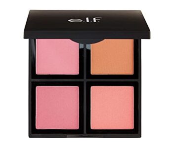 e.l.f. Cosmetics Powder Blush Palette, Four Blush Shades for Beautiful, Long-Lasting Pigment, Light