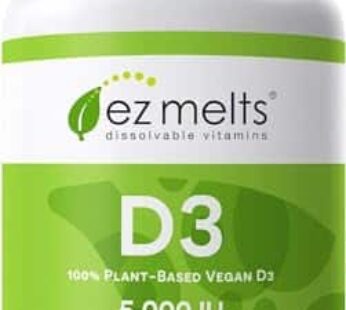 EZ Melts Dissolvable Vitamin D3 5,000 IU, Sugar-Free, 3-Month Supply