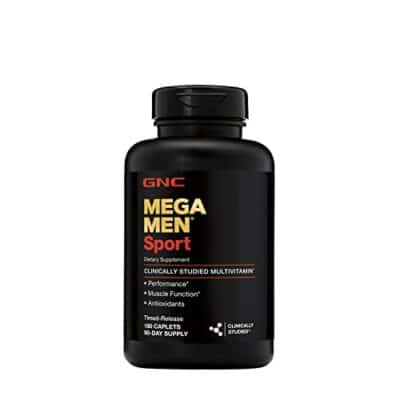 GNC Mega Men Sport Daily Multivitamin for Performance, Muscle Function, and General Health -180 Count - Image 3