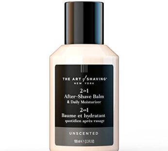 The Art of Shaving After-Shave Balm for Men – Face Moisturizer, Clinically Tested for Sensitive Skin, Unscented, 3.3 Ounce