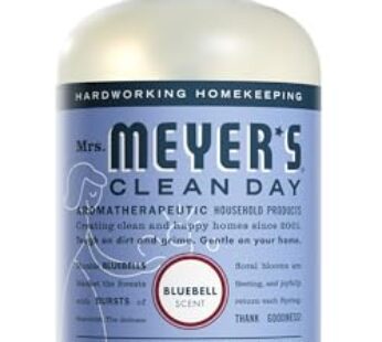 MRS. MEYER’S CLEAN DAY Hand Soap, Made with Essential Oils, Biodegradable Formula, Bluebell, 12.5 fl. oz