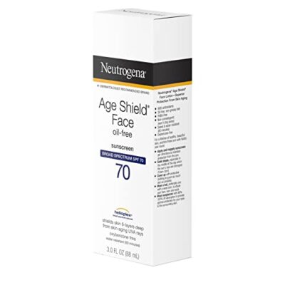 Neutrogena Age Shield Anti-Oxidant Face Lotion Sunscreen with Broad Spectrum SPF 70, Oil-Free & Non-Comedogenic Moisturizing Sunscreen to Prevent Signs of Aging, 3 fl. oz - Image 9