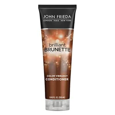 John Frieda Brilliant Brunette Multi-Tone Revealing Color Protecting Conditioner, for maintaining Color Treated Hair, Anti-Fade Conditioner, 8.45 oz, with Sweet Almond Oil and Crushed Pearls