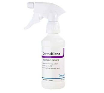 DermaRite’s DermaKlenz Wound Cleanser – Rinse-Free Gentle and Mild Cleansing, Helps Clear Wound Debris – Spray Bottle, 8 oz., 1 Count