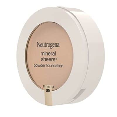 Neutrogena Mineral Sheers Compact Powder Foundation, Lightweight & Oil-Free Mineral Foundation, Fragrance-Free, Tan 80,.34 oz (Pack of 2) - Image 10