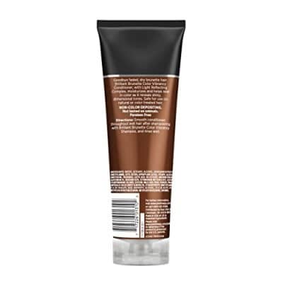 John Frieda Brilliant Brunette Multi-Tone Revealing Color Protecting Conditioner, for maintaining Color Treated Hair, Anti-Fade Conditioner, 8.45 oz, with Sweet Almond Oil and Crushed Pearls - Image 8