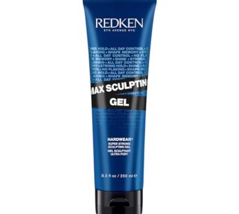 Redken Max Sculpting Gel | For All Hair Types | Provides Body & High Shine Finish | Long-Lasting Shape Styling | Flake-Free Control & Added Thickness | Maximum Hold | 8.8 Oz