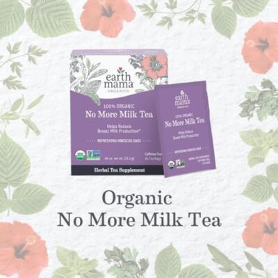 Earth Mama No More Milk Tea | Organic Herbal Tea Bags to Reduce Breast Milk Production, Stop Breastfeeding, & Wean Lactation Naturally, Postpartum Essentials, Hibiscus & Sage Decaf Tea (16-Count, 2PK) - Image 10