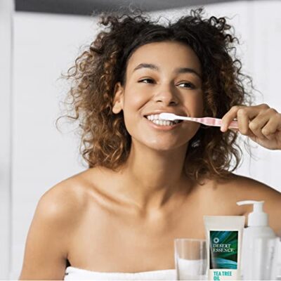 Desert Essence Natural Tea Tree Oil and Neem Toothpaste, 176g (6.25 OZ) - Image 4