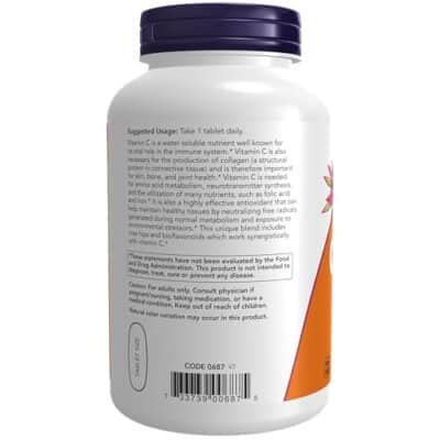 NOW Supplements, Vitamin C-1,000 with Rose Hips & Bioflavonoids, Antioxidant Protection*, 250 Tablets (Pack of 1) - Image 3