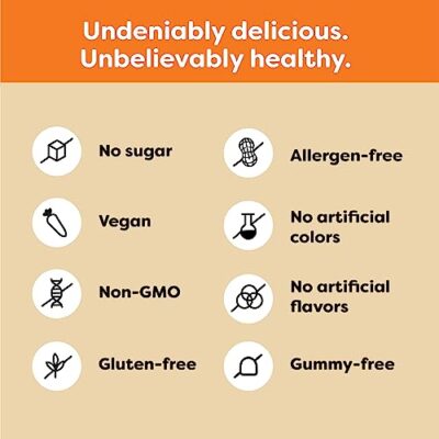 Renzo's Bright & Brainy Vitamin B6 - Dissolving Kids Vitamin B6-60 Sugar-Free Melty Tabs, Oh Oh Oh Orange Flavored - Image 4