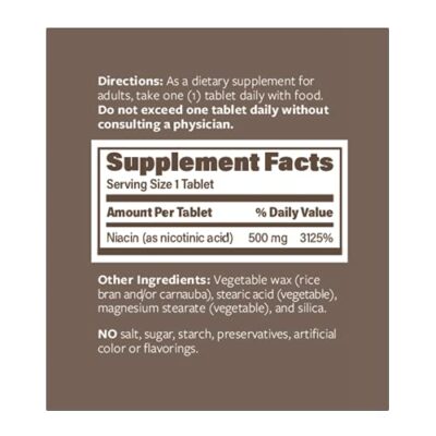 Endurance Products ENDUR-ACIN Niacin - Vitamin B3 Niacin 500mg Extended Release & Low-Flush, 200 Tablets - Supports Cholesterol Balance & Heart Health - Image 2
