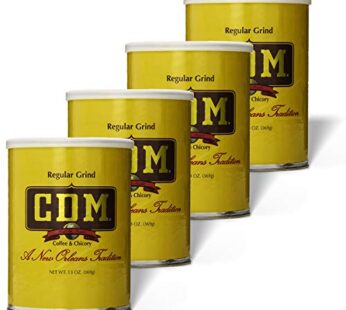 CDM Ground Coffee & Chicory Regular Grind, 13oz Can (Pack of 4)