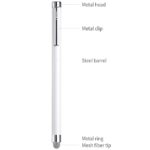 Stylus Pens for Touch Screens, ChaoQ 4 Pcs Mesh Fiber Stylus, with 4 Replaceable Mesh Tips and 4 Replaceable Rubber Tips (Silver, Black, White, Champagne) - Image 4
