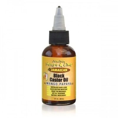 Jamaican Mango & Lime Black Castor Oil, Mango Papaya 2 Fl Oz