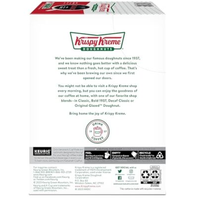 Krispy Kreme Classic, Single-Serve Keurig K-Cup Pods, Medium Roast Coffee, 24 Count - Image 6