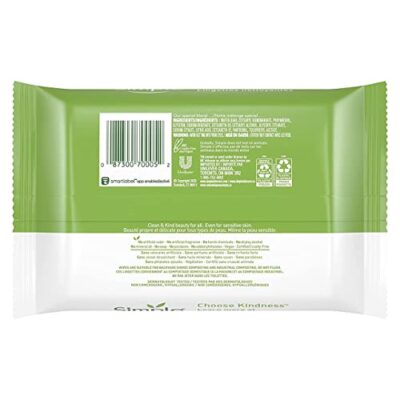 Simple Cleansing Facial Wipes 25 Count (Pack of 3) - Image 3