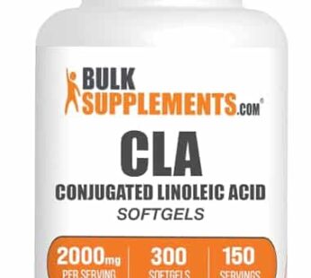 BulkSupplements.com Conjugated Linoleic Acid Softgels – CLA Supplements, CLA 2000mg, CLA Safflower Capsules, CLA Pills – 2 CLA Softgels per Serving, 150-Day Supply, 300 Softgels