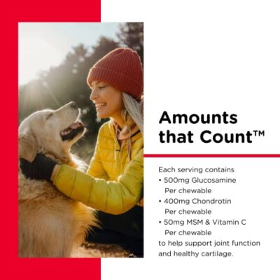 Nutri-Vet Hip & Joint Chewable Dog Supplements- Formulated with Glucosamine & Chondroitin for Dogs- 90 Count - Image 4