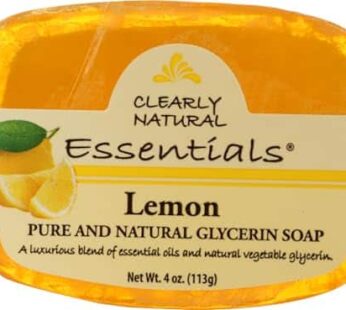 Clearly Natural Essentials Glycerine Bar Soap, Lemon, 4 Ounce
