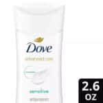 Dove Deodorant 2.6 Ounce Anti-Perspirant Sensitive Stick, 3 Pack, Unscented - Image 3