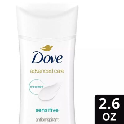 Dove Deodorant 2.6 Ounce Anti-Perspirant Sensitive Stick, 3 Pack, Unscented - Image 3