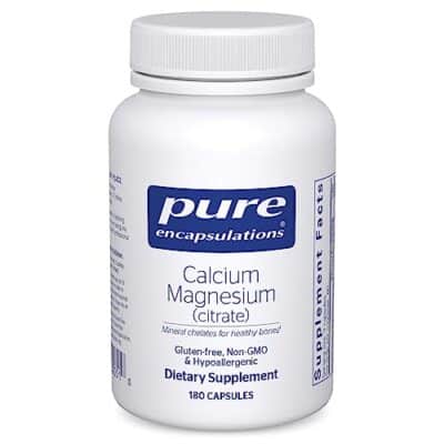 Pure Encapsulations Calcium Magnesium (Citrate) - 240 g Calcium & 240 g Magnesium - Bone Health Support - Non-GMO & Vegan - 180 Capsules