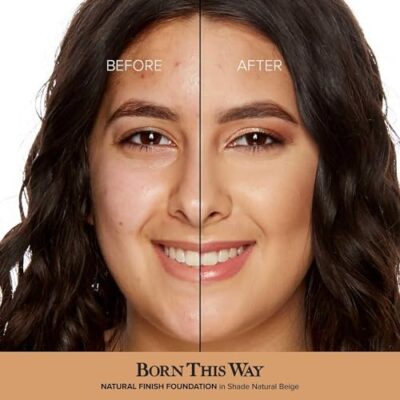 Too Faced Born This Way Natural Finish Longwear Liquid Foundation, 1.01 fl. oz., Natural Beige - Image 2