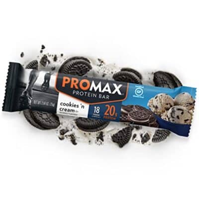 Promax Protein Bar, Cookies 'n Cream, 20g High Protein, Gluten Free, 12 Count - Image 2