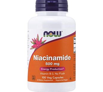 NOW Niacinamide 500mg,100 Capsules