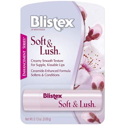 Blistex Soft & Lush Lip Protectant, 0.13 Ounce Tube ? Softens & Conditions, Creamy Smooth Texture, Hydrating Lip Balm, Daily Lip Hydration,
