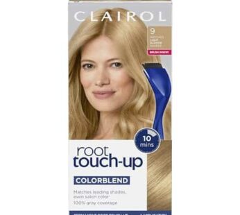 Clairol Root Touch-Up by Nice’n Easy Permanent Hair Dye, 9 Light Blonde Hair Color, Pack of 1