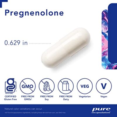 Pure Encapsulations Pregnenolone 10 mg - Support Memory & Hormone Balance* - Hormone Precursor - Gluten Free & Non-GMO - 180 Capsules - Image 3