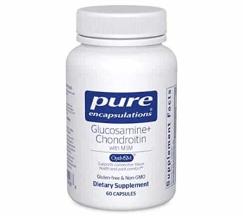 Pure Encapsulations Glucosamine Chondroitin with MSM – Supports Joint Health & Normal Cartilage Formation* – Maintains Enzyme Activity – Gluten-Free & Non-GMO – 60 Capsules