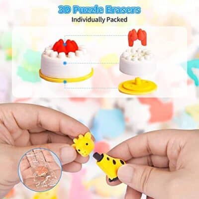 30 PCs Joanna Reid Collectible Set of Adorable Puzzle Sweet Dessert Food Cake Erasers for Kids - No Duplicates - Puzzle Toys Best for Party Favors-Treasure Box Items for Classroom - Image 2