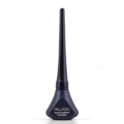 Palladio Liquid Eyeliner, Highly Pigmented and Waterproof Eyeliner, For Intense Eye Definition, Smear-proof Eyeliner Liquid, Includes Easy Grip Wand and Felt Tip Eyeliner Applicator, Midnight