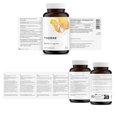 THORNE Bacillus Coagulans Probiotic - Shelf Stable Probiotic Supplement to Promote GI Health - 60 Capsules - Image 5
